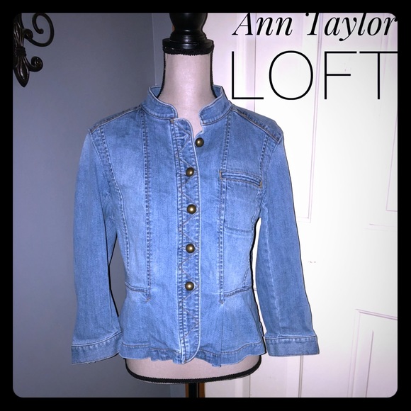 ann taylor denim shirt